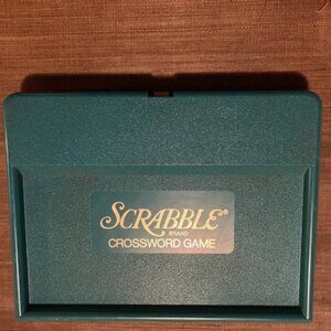 Vintage Scrabble Travel Edition Crossword Game 1977 Wooden Pieces  used